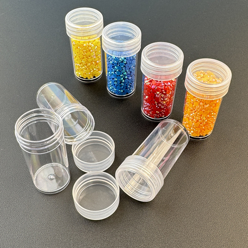 Gold beads packing box generous bottle diamond painting rice beads beads storage box transparent box jewelry nail powder bottle