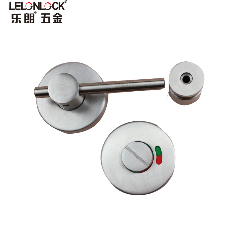 Baño público partición hardware accesorios espesado 304 Acero inoxidable aseo persona no tripulado indicación cerradura de la puerta