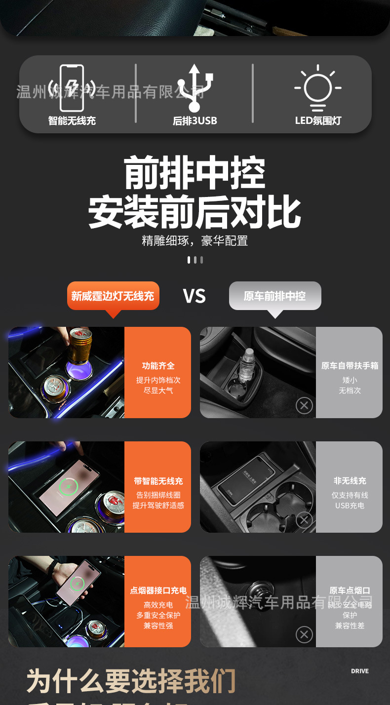 Suitable for Mercedes-Benz 119 Vito W447 Armrest Box Vito Hong Kong Version 116 Viano Viano Storage Box V260