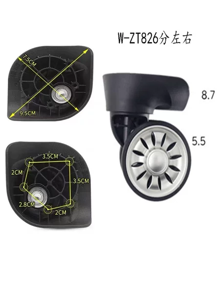 Luggage Wheel Replacement Universal Wheel Accessories Wear-resistant Trolley Case Repair Wheel Wheel Wholesale Drop Shipping
