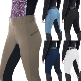 Independent Site New Women's Equestrian Pants Casual Zipper Tight Pencil Pants Foreign Trade Amazon Aliexpress Women's Clothing