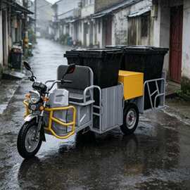 三轮四桶保洁车 市政环卫小区垃圾收集转运专用车辆