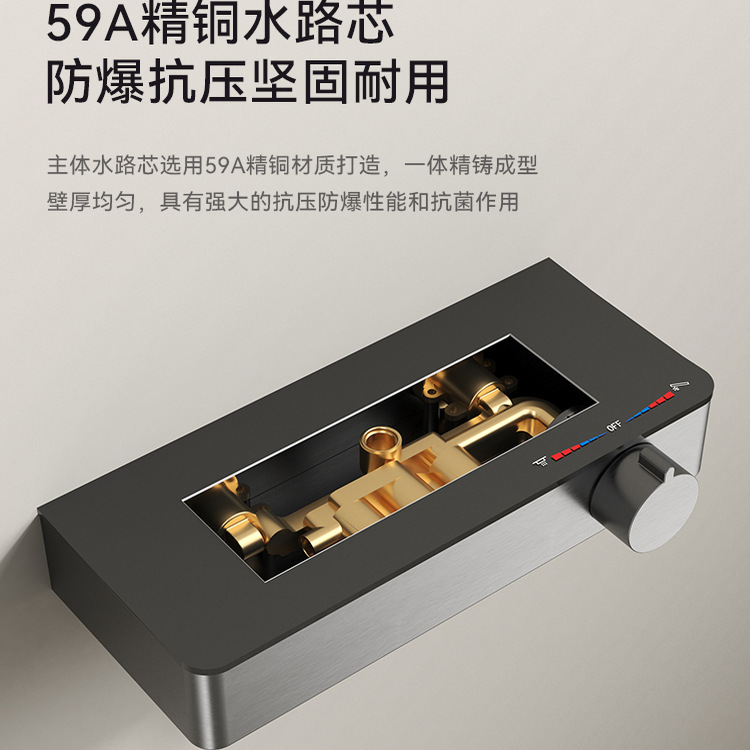 工程酒店简易全铜套装分体式淋浴浴室花洒卫生间喷头增压沐浴|undefined