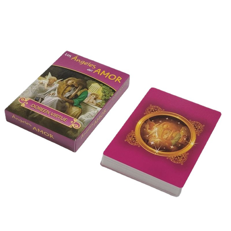 Jogo de Tabuleiro Espanhol com Cartas Oráculo do Anjo Romântico (Novo Jogo de 2022)_voghion.com