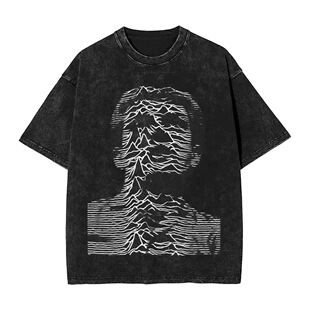 Hillbilly Joy Division Print T Shirts for Men Pure Cotton Fu
