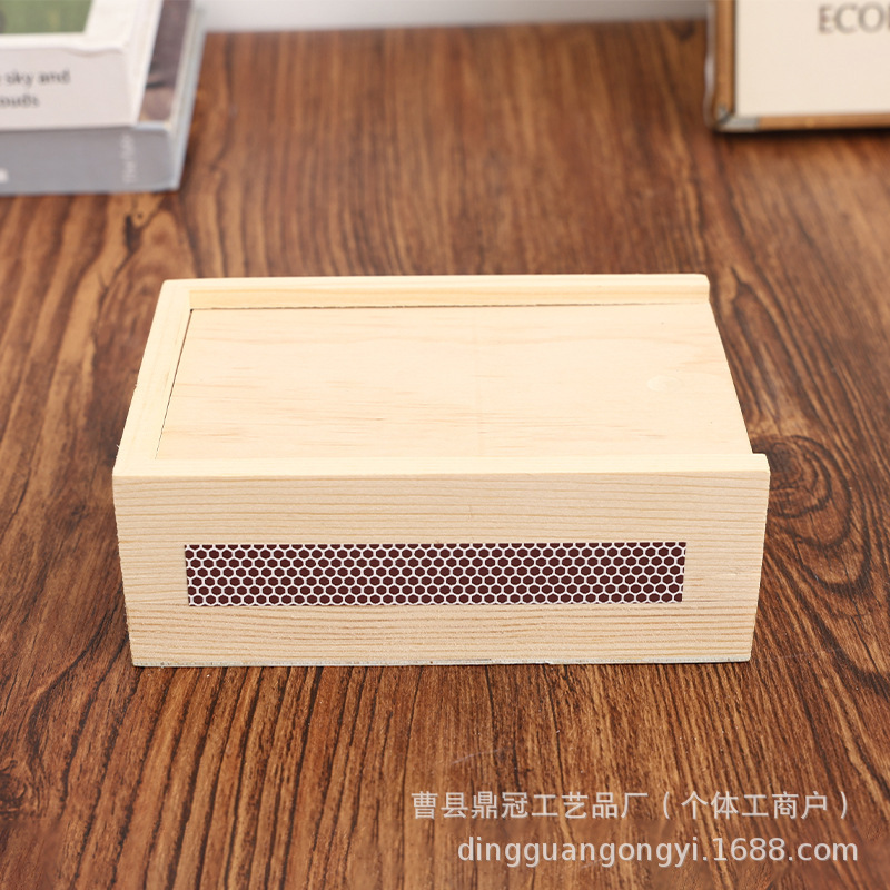 Cross-Border Simple Matchbox Wooden Matchbox DIY Handmade Pull-Out Box Solid Wood Printable Logo Match Gift Box Cross-Border Simple Matchbox Wooden Matchbox DIY Handmade Pull-Out Box Solid Wood Printable Logo Match Gift Box