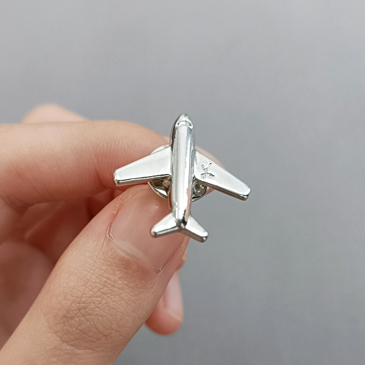6g Weight Brooches Classification Holiday, Daily Occasion Alloy Material Badge, Airplane Pattern Unisex Gender Plating Design Simple Style Style Simple Style Pin Badge Airplane Alloy Plating Unisex Brooches 3