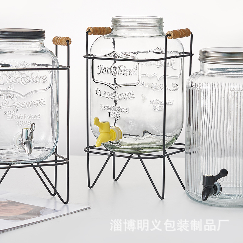 Botella de vidrio galvanoplastia grifo burbuja botella antibloqueo grifo botella de cerámica barril de madera interruptor de sellado válvula Accesorios