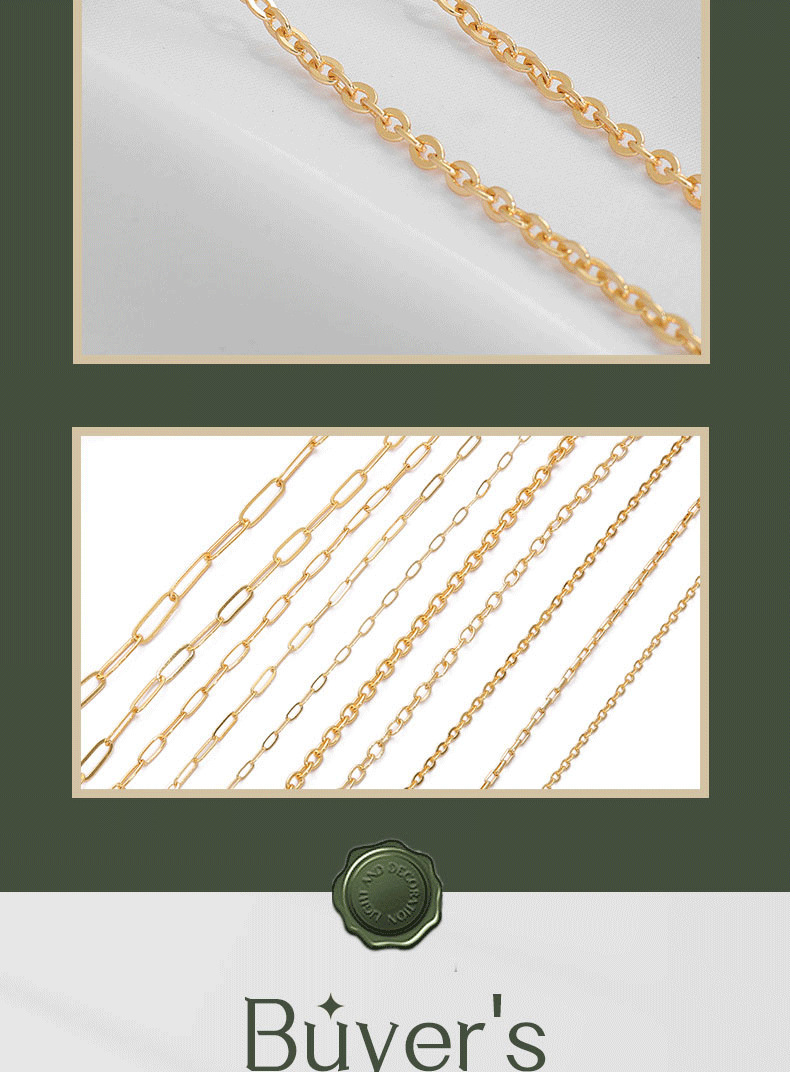 DIY Jewelry Accessories Classification 1 M Quantity 1 M Copper Diameter 4mm Jewelry Accessories Chain