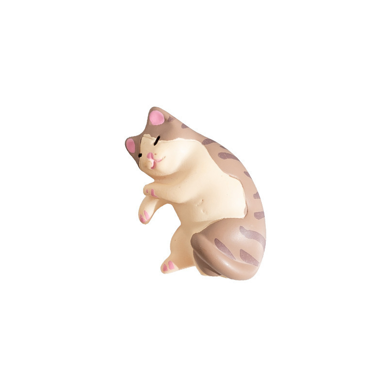 日本のかわいい動物甘い眠っている猫冷蔵庫マグネットメッセージボード装飾ステッカー楽しい装飾品パーソナライズされたクリエイティブノートステッカー|undefined