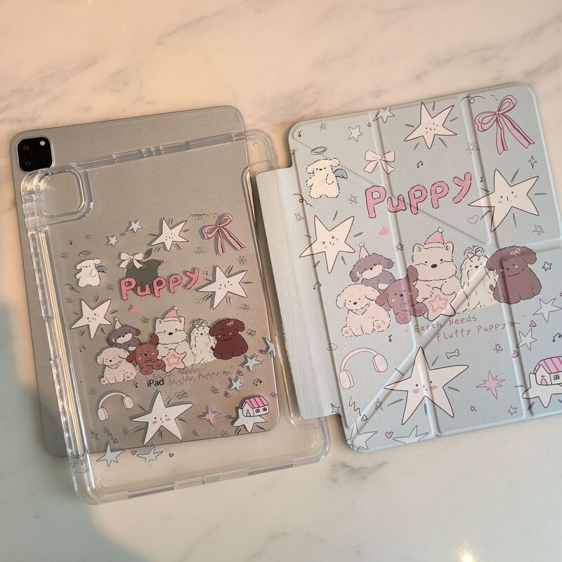 Hat Puppy iPad Air 7 Protective Case 2025 New iPad 11Th Generation Case Y-Fold Apple 10 9Th Generation 8/7 Lightweight