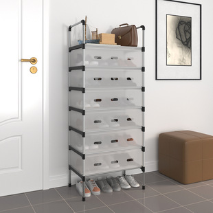 New Simple Dustproof Shoe Rack Multi-layer Assembly Storage Rack Economical Shoe Cabinet Door Dormitory Space-saving Multi-function