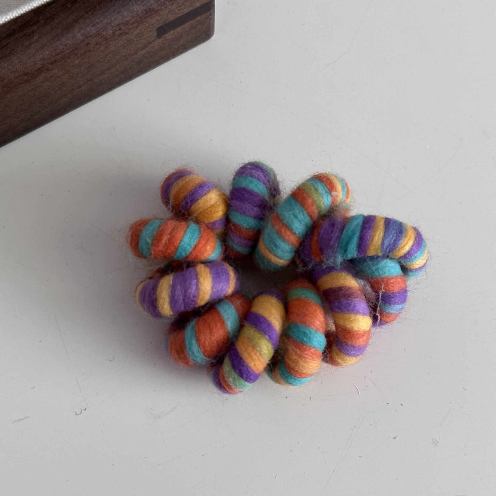 Niedliche Haarnadel-Clip aus gewebter Wolle in Regenbogenfarben, vielseitig einsetzbar, BB-Clip, Haarnadel, Haifisch-Clip, Haar-Accessoires, Seitenclip, Kopfschmuck_voghion.com