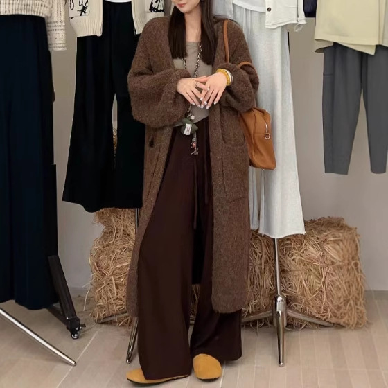 PH51888大爱美依缘2025秋季新款气质通勤中长款休闲慵懒风外套女|undefined