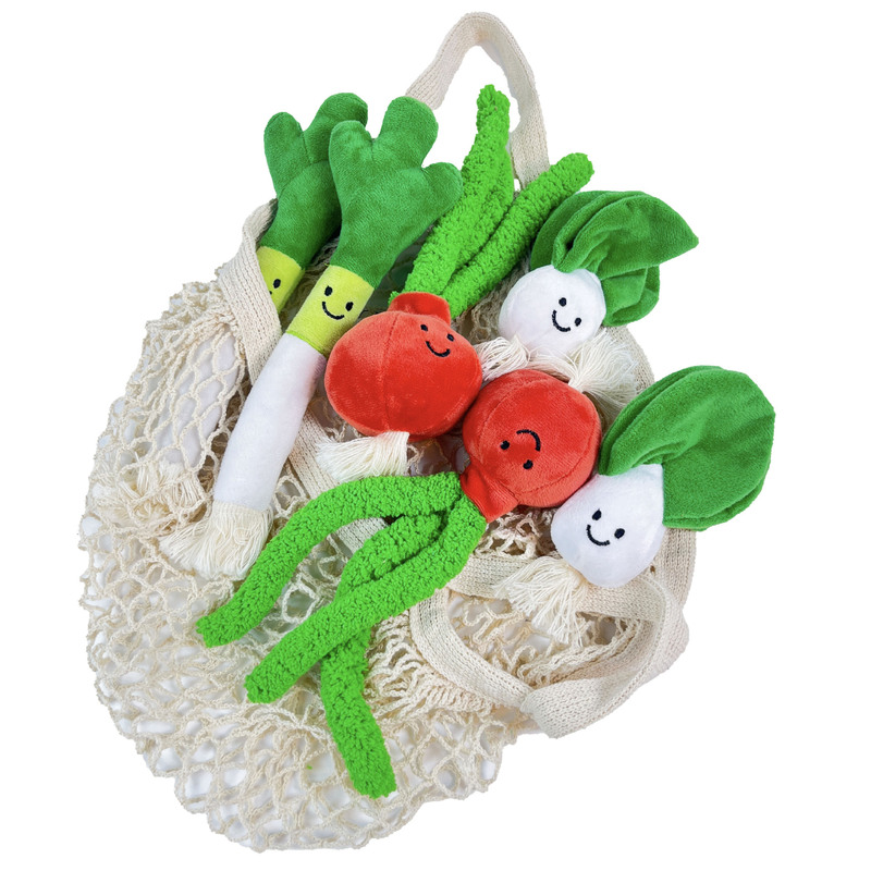 Cross-border cat toy fun adorable green onion doll vegetable noise toy catnip self-hi stuffy toy