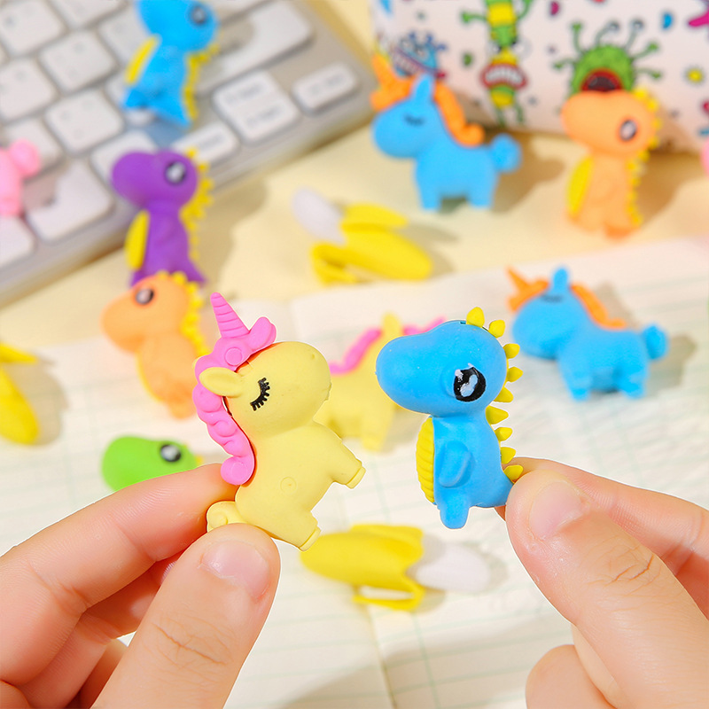 クリエイティブ学用品漫画消しゴム学生賞品鉛筆こすり子供小さなギフト動物フルーツ消しゴム|undefined