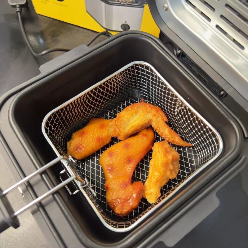 电炸锅多功能家用滤油电炸炉小型薯条油条一体跨境电炸机自动断电|undefined