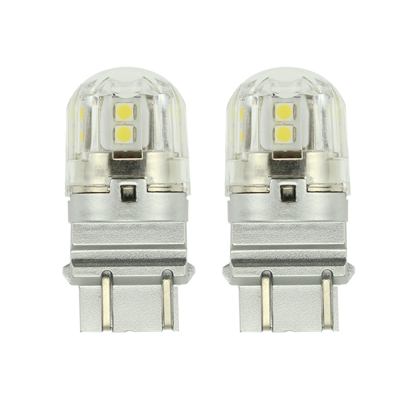 3157led luz de freno 303015SMD resaltar lente T25 1157 7443 señal giro lámpara marcha atrás trasera