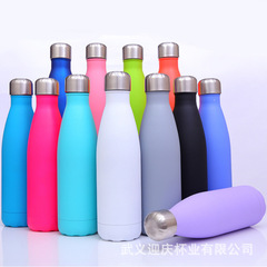 Manufacturer's creative frosted feel Coke bottle, outdoor sports thermos cup, 304 stainless steel bowling gift cup