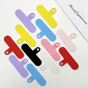 Candy-Colored Silicone Phone Lanyard Spacer Detachable Anti-Loss Clip Lanyard Colorful Phone Case Fixing Clip
