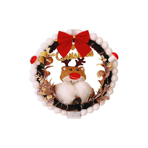 Handmade DIY creative New Year pendants with lights garland home window New Year decorations decorative pendants diy materials