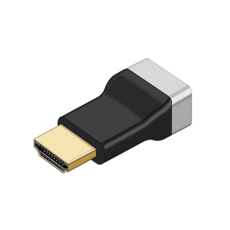 HDMI hembra a hembra Adaptador 8K macho a hembra 4K HD transmisión codo ángulo recto extensión conexión transmisión señal estable