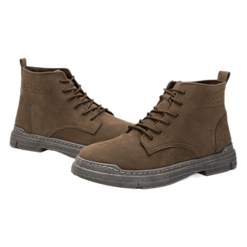 Мужские ботинки Martin из одинарного хлопка в том же стиле, 2023, повседневная обувь в новом стиле, корейская модная Студенческая спортивная дышащая универсальная обувь с высоким берцем