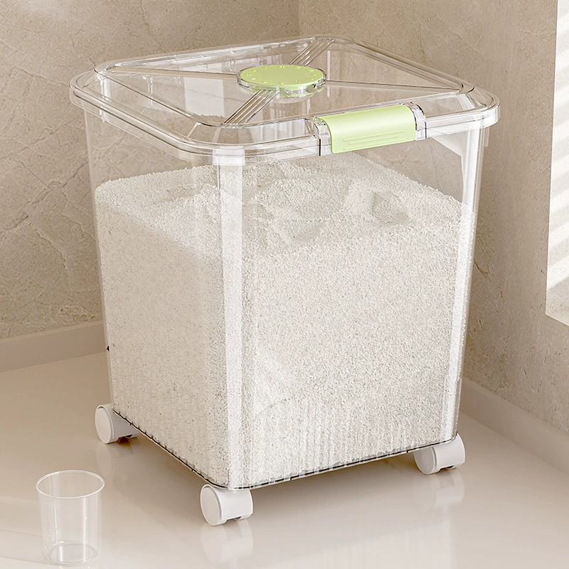 Капиacious storage box for home use, rice tank, insect and moisture protection, increased thickness