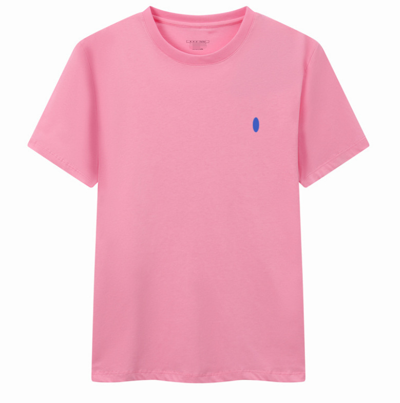 小馬標クロスボーダー夏男性丸首tシャツ半袖修身純綿刺繍r1上着カジュアル百合純綿|undefined
