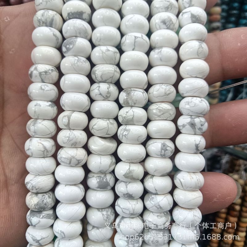 6x10mm天然石水晶玛瑙算盘珠隔片散珠串珠diy饰品手链项链配件批|undefined