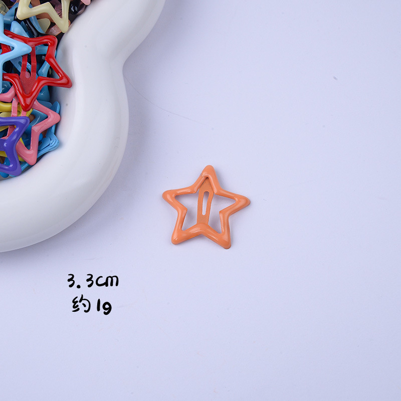 SKU图_星星发夹橙色SL-60017