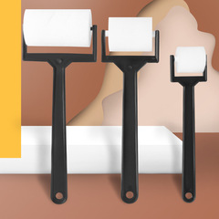 兒童創意塗鴉美術海綿畫刷平面海綿滾筒滾輪長柄畫刷早教工具刷