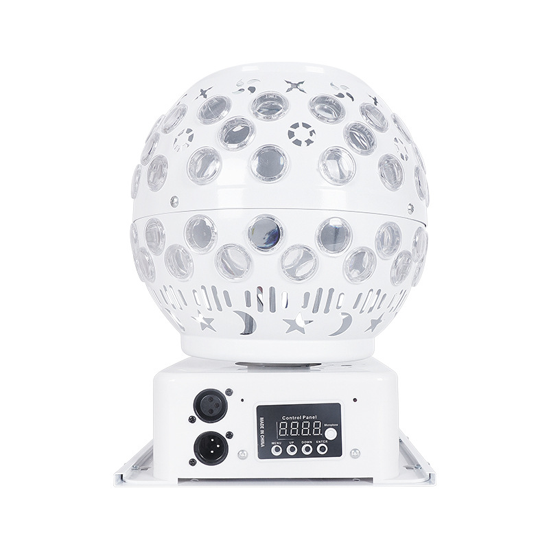 Wenjing LED giratoria luz colorida BOLA MÁGICA luz controlada por voz KTV salón de baile bar fiesta Bola de discoteca luz láser