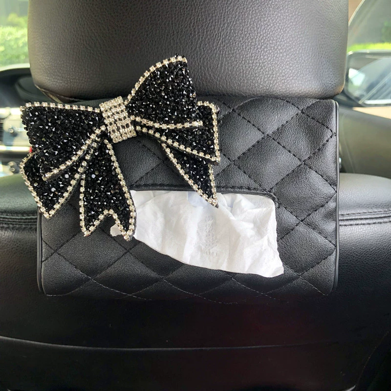 Xiaoxiang стиль горный хрусталь автомобильная коробка для салфеток насосная Автомобильная бумажная коробка творческий милый подлокотник коробка спина стула насосная бумажная упаковка