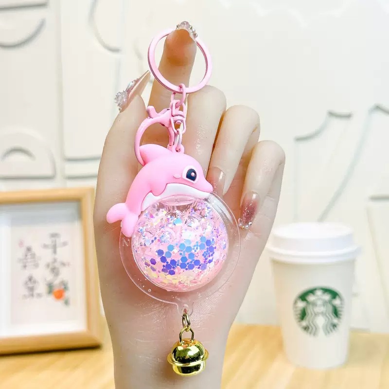Cartoon Dream Bear Girl Keychain leche rosa muñeca adorable bolso de pareja colgante pequeño regalo al por mayor