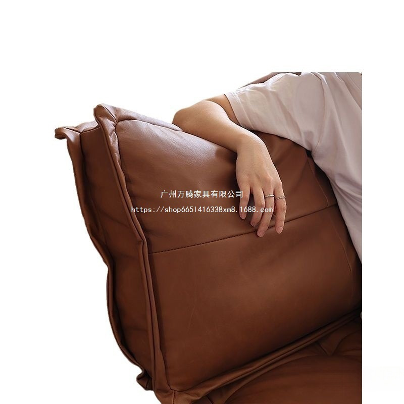 万腾网红奶油风豆腐懒人沙发意式小户型出租屋客厅直排方块单万腾 5