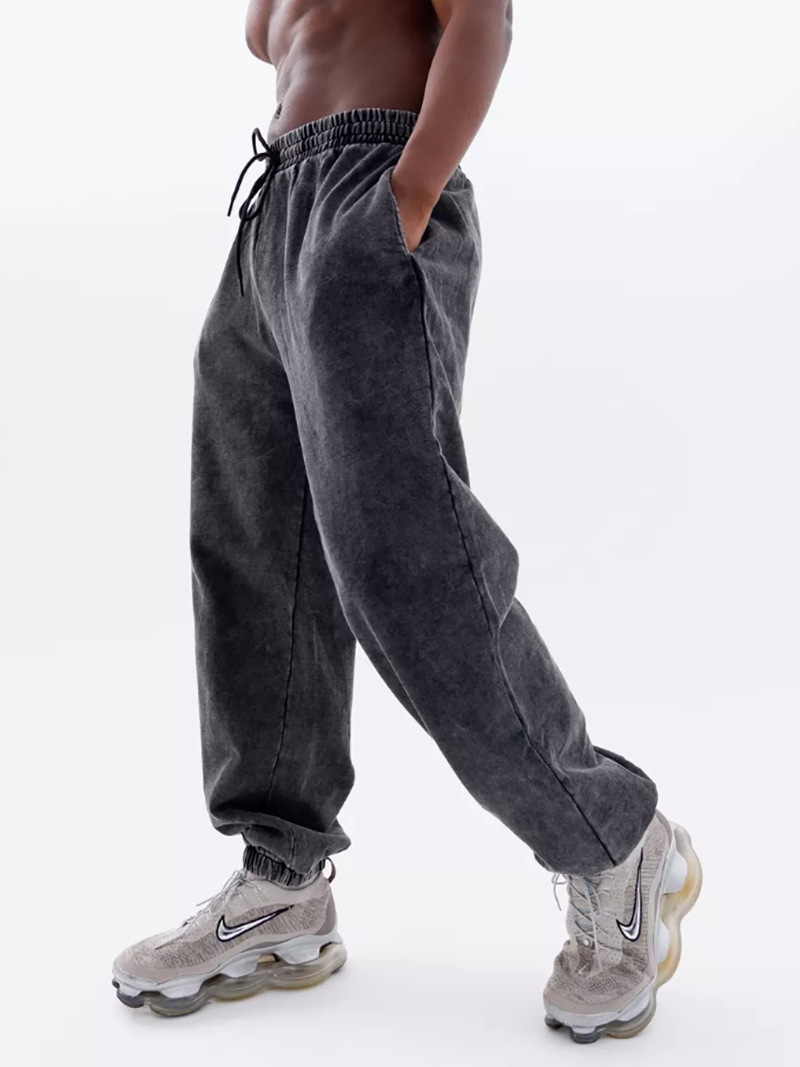 Pesado nuevo lavado con agua para hacer viejos pantalones de guardia hombre Europa y América marca de moda transfronteriza anillo de calzado casual pantalones de cintura alta pantalones versátiles