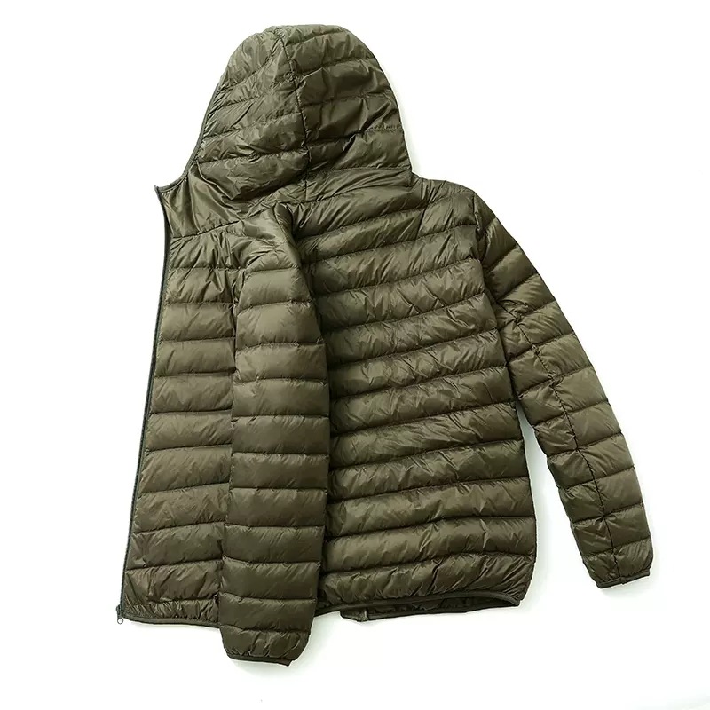 2023 Men Winter Coat Fashion Hooded White Duck Down Jackets