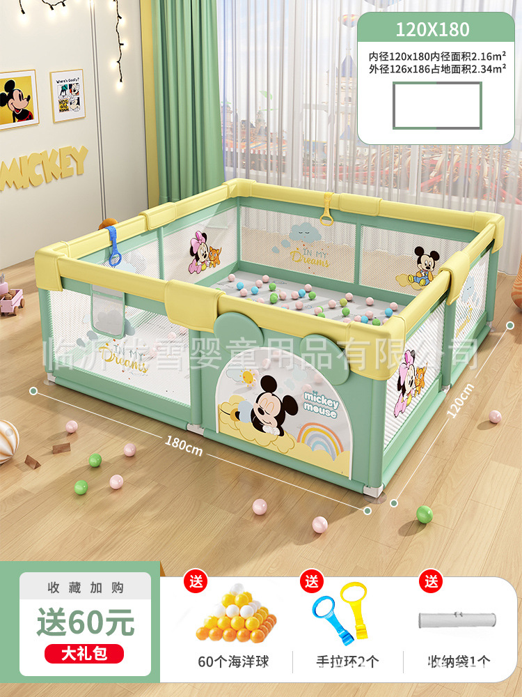 Jogos genuinos de Disney valla de protección para bebés domésticos interiores valla de piso para niños valla de rastreo