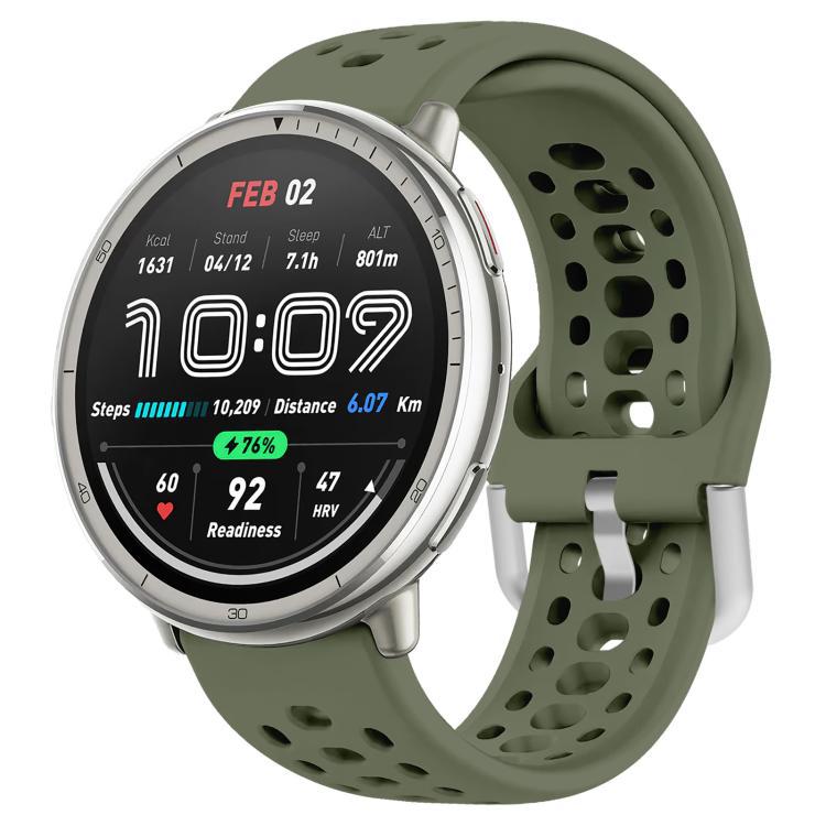 xDfind universal plata hebilla de silicona pulsera deportiva 20mm para una variedad de reloj inteligente de marca