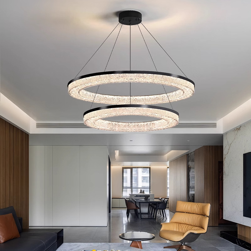 Lámpara de la sala de estar minimalista italiana atmósfera lujosa de gama alta luz principal de la villa de lujo de alto nivel sencillo moderno lámpara de dormitorio