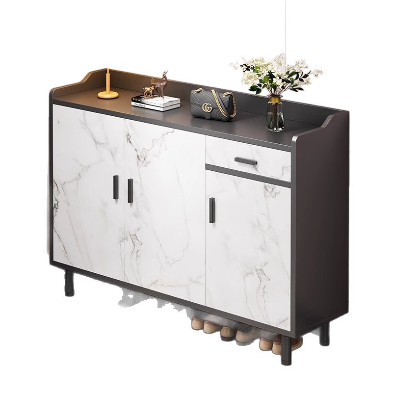 Armario de zapatos doméstico puerta interior nuevo tipo 2025 explosión pequeño armario de almacenamiento económico de gran capacidad estante de zapatos de pasillo