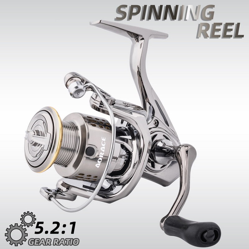 Lure Spinning Reel, Ultra-Lightweight Small Reel, Long-Distance Casting Lure Fishing Reel, 5.2:1 Gear Ratio Sea Fishing and Rock Fishing Reel Lure Spinning Reel, Ultra-Lightweight Small Reel, Long-Distance Casting Lure Fishing Reel, 5.2:1 Gear Ratio Sea Fishing and Rock Fishing Reel