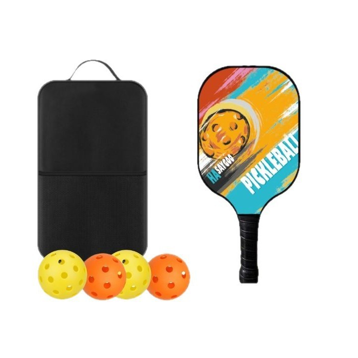 屋内屋外のPickleballのトレーニング娯楽ガラス繊維のピクチャーのラケットのガラス繊維のピクチャーの穴のボールのラケット|undefined