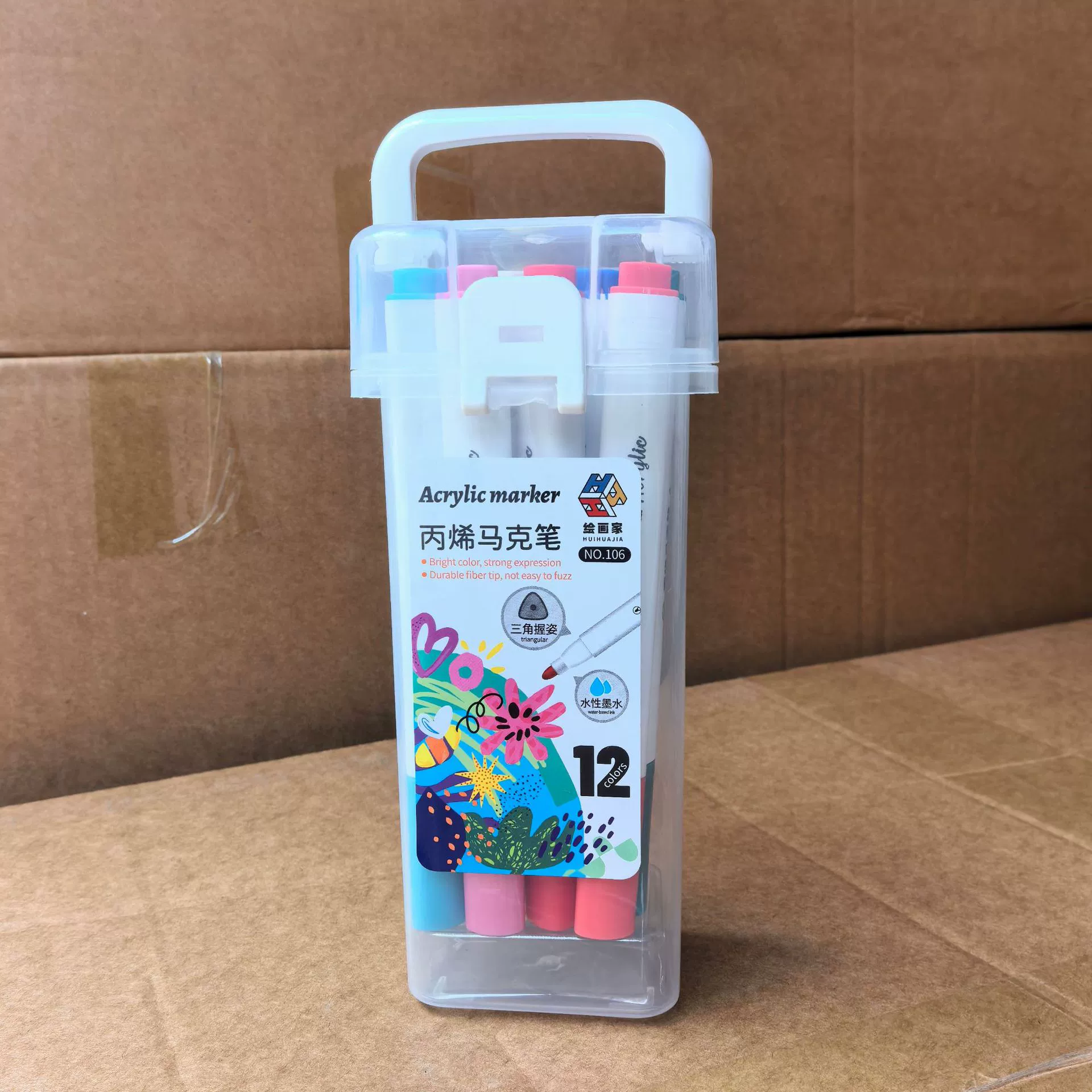 Акриловые маркеры в бочонках, детские акварельные ручки, кисти для рисования для студентов, непрозрачные цвета, штабелируемые акриловые маркеры оптом