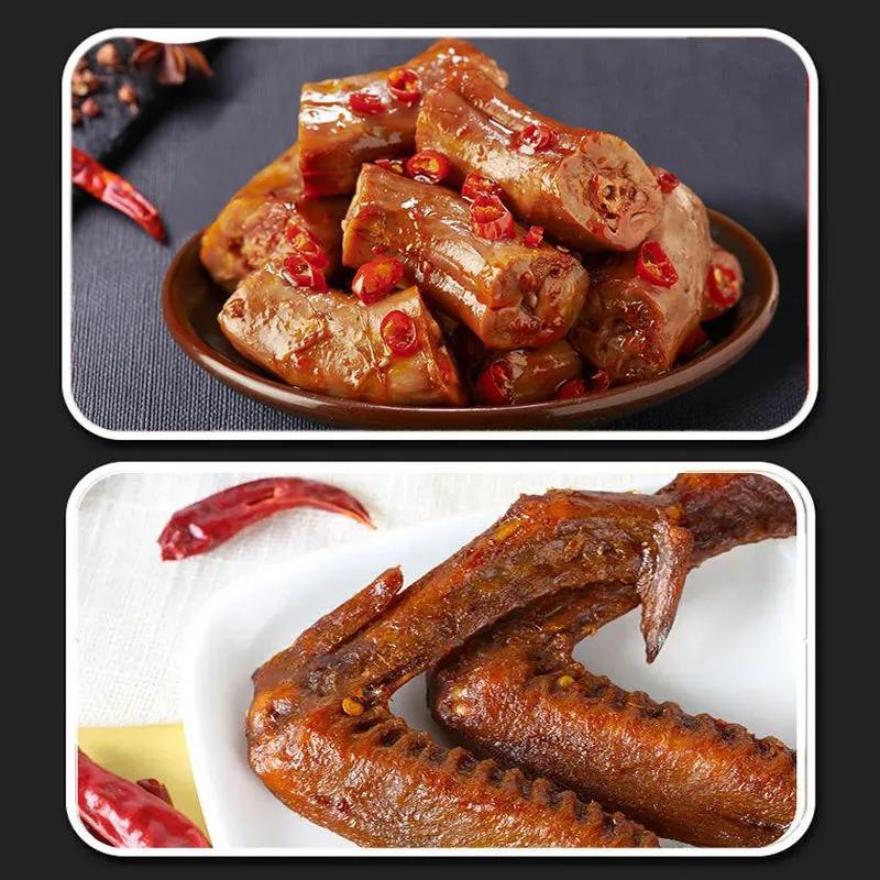 Sausage Snack Gift Box: Mixed Meat and Vegetarian, Spicy Leisure Snacks, Full Box of Ready-to-Eat Food, Wholesale
