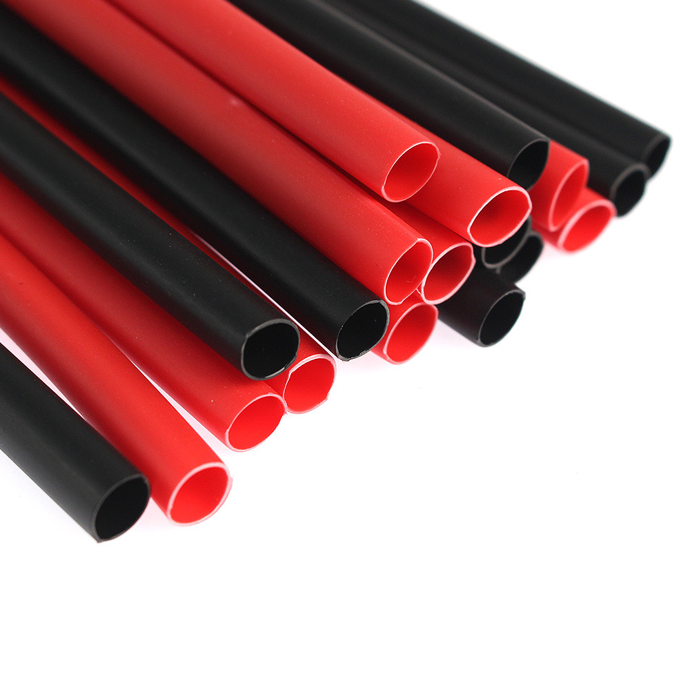 3倍加厚收缩红黑色 热缩管270pcs/盒DIY阻燃防水防尘绝缘套管套件