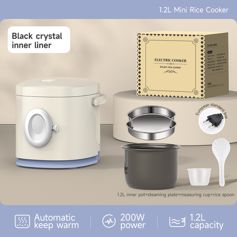 Export 1.2-liter Mini Cooker, Small One-person Electric Rice Cooker_voghion.com