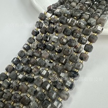 4-6-8mm天然石切面方糖串珠散珠手工diy个性饰品配件材料厂家批发