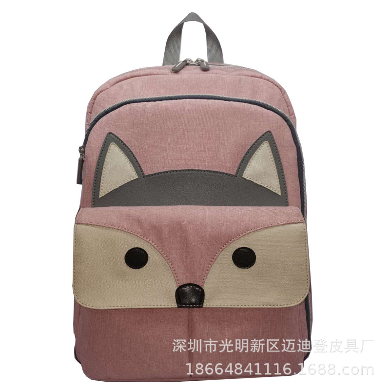 2021 new pattern Mummy Bag customized Cartoon Baby Shoulders oxford Fox leisure time Mother bag Manufactor